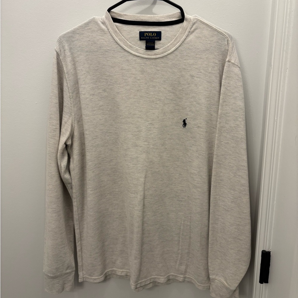 Polo by Ralph Lauren Cream Waffle Knit Top